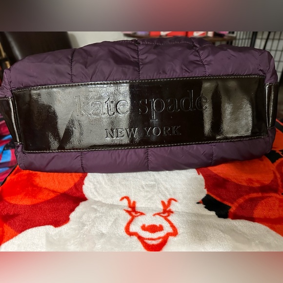 Purple Nylon Kate Spade Tote Bag Large Size - Picture 4 of 16